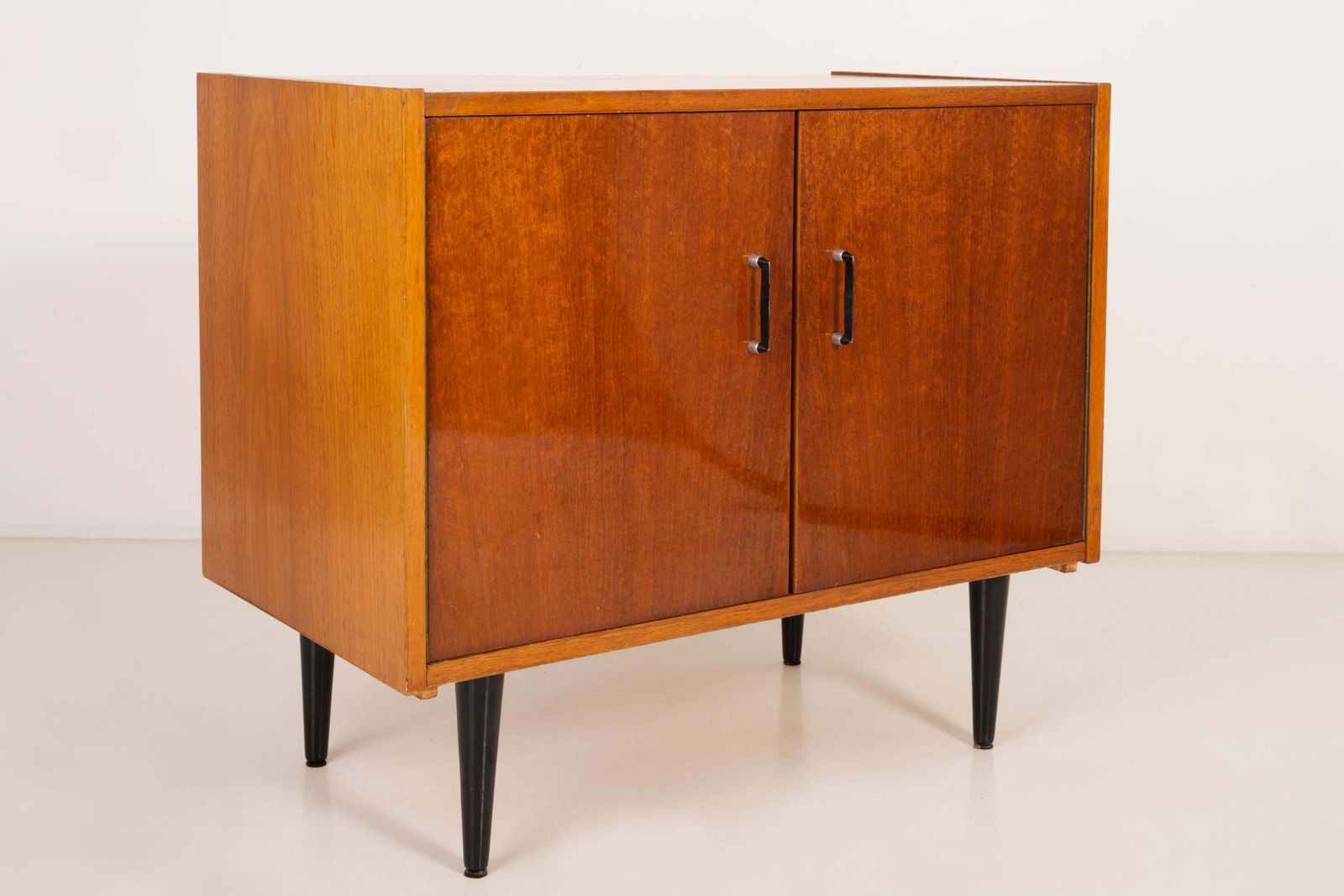 Set Of Three Mid Century Modern Vintage Sideboards, Wood, Poland, 1960s photo vintage