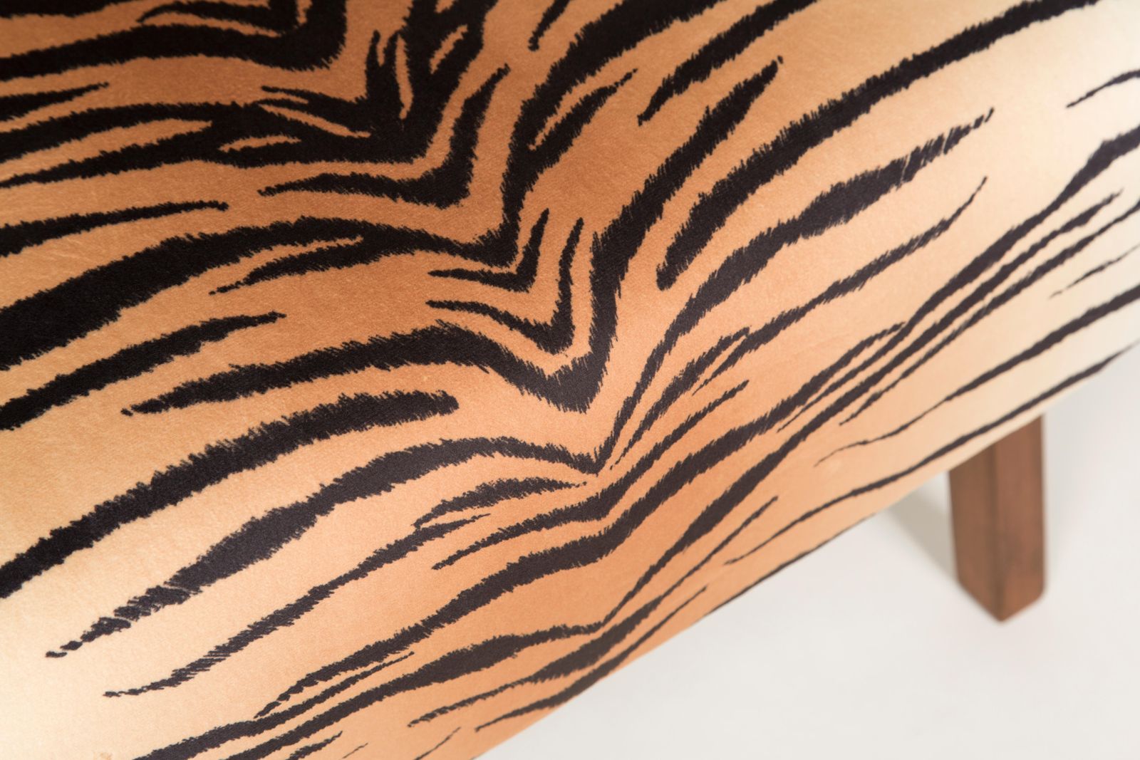Furniture Set Of Two Mid Century Modern Tiger Print Armchairs, 1960s, Germany photo