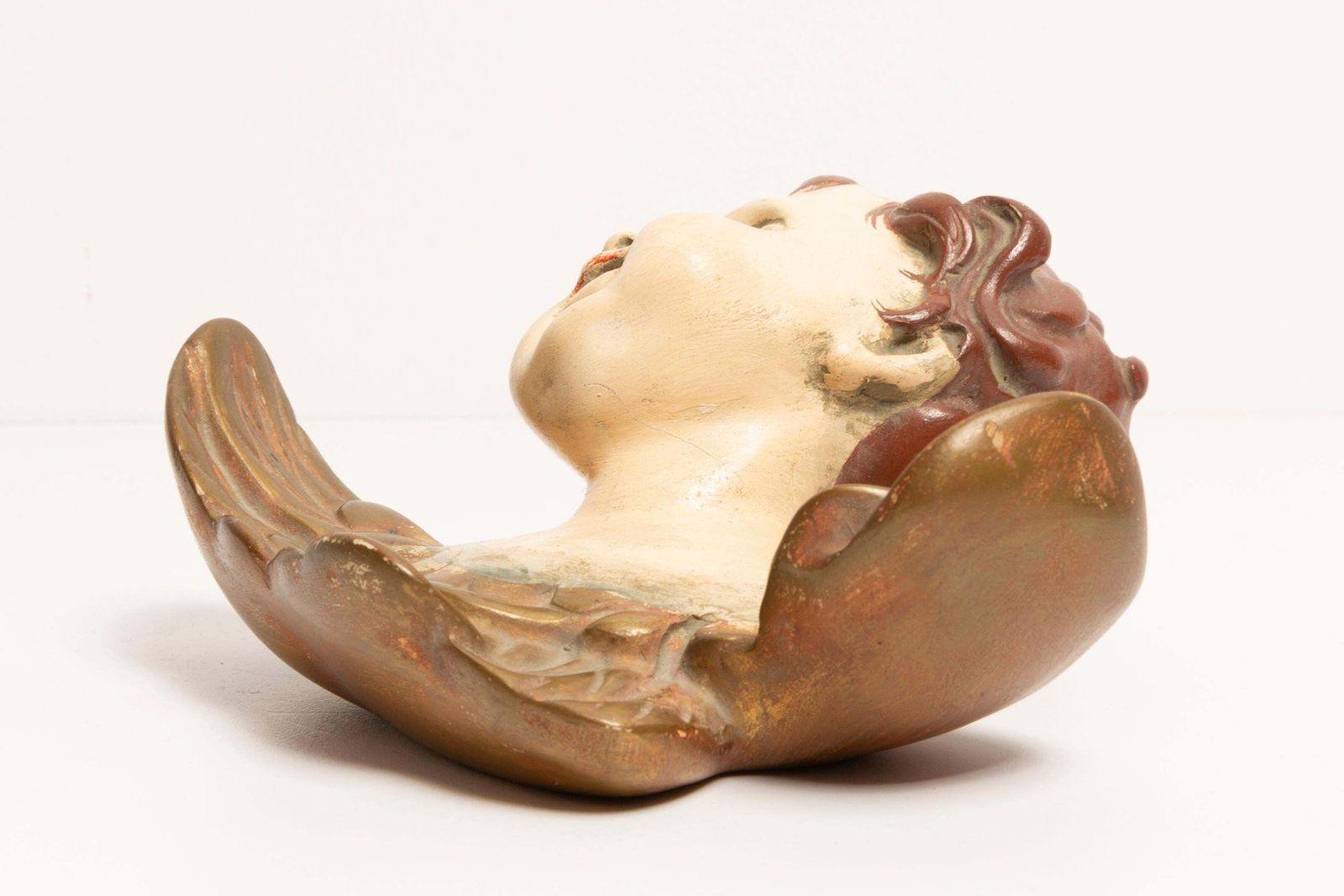 photo furniture Mid 20th Century Small Angel Gypsum Sculpture, Germany, 1960s