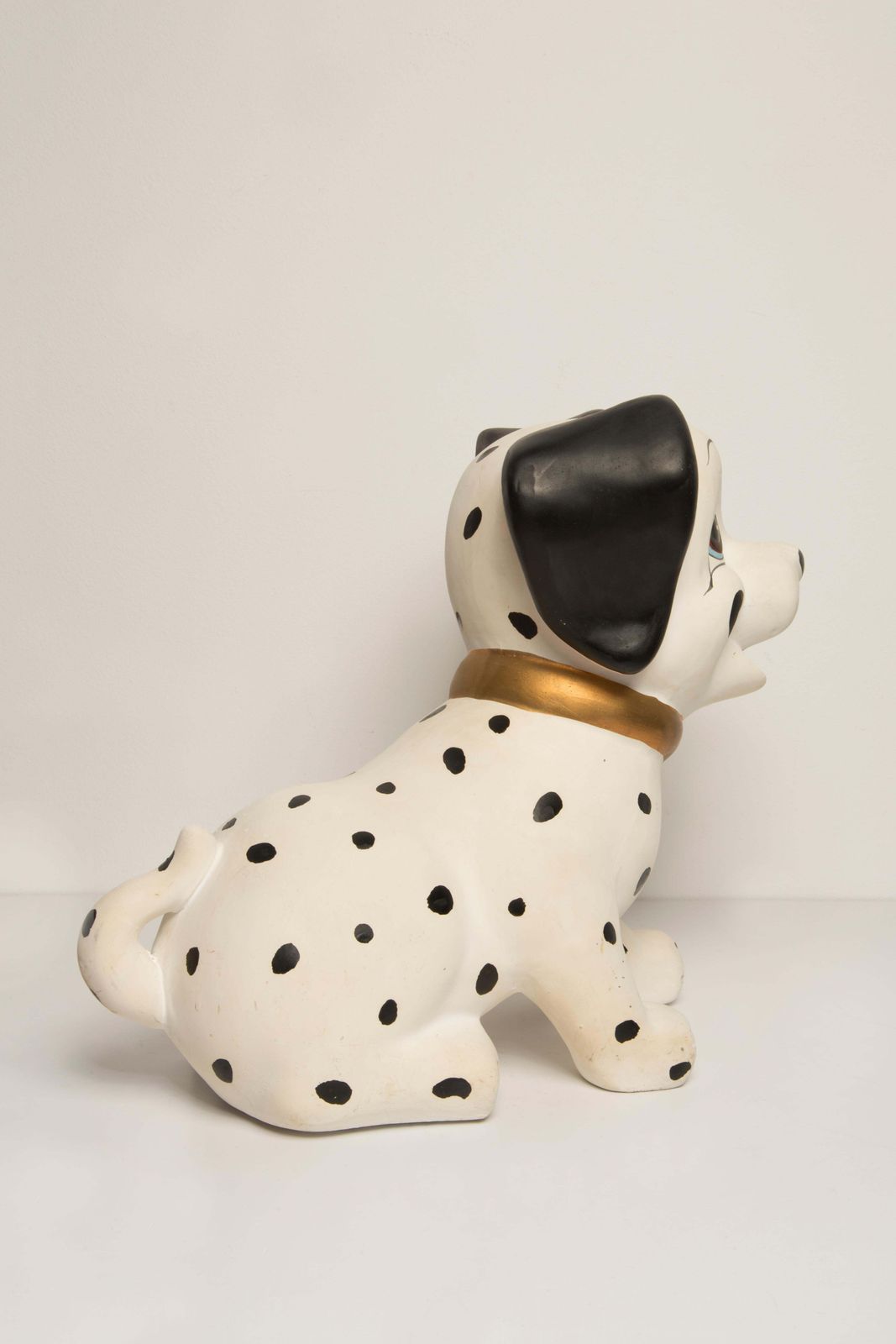 photo for sale Midcentury White Big Dalmatian Dog Sculpture, Italy, 2000s