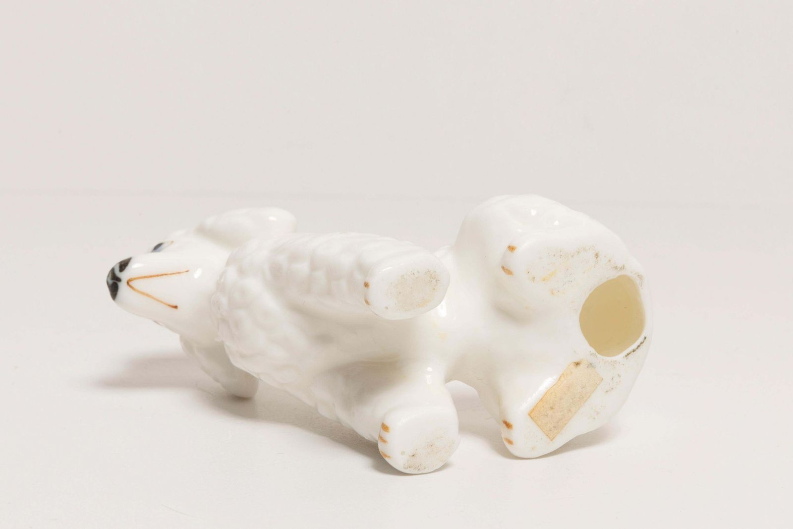 Art 20th Century Mini White Poodle Dog Sculpture, Italy, 1960s photo