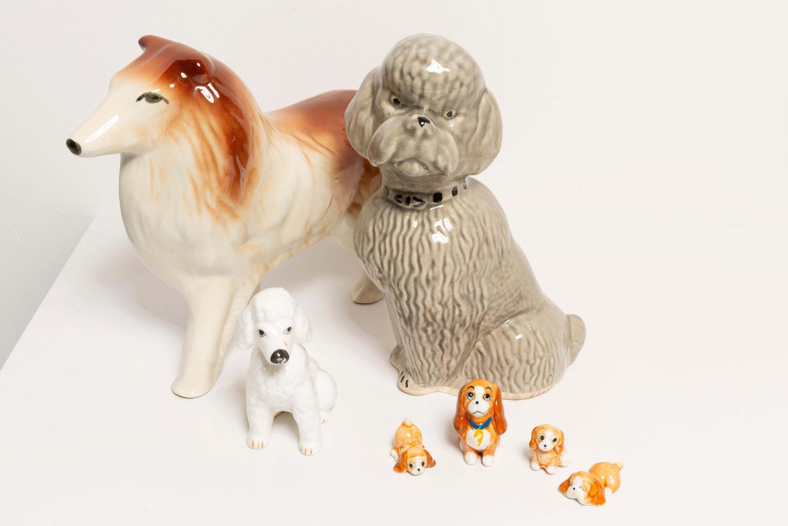 102.0 20th Century Mini White Poodle Dog Sculpture, Italy, 1960s photo