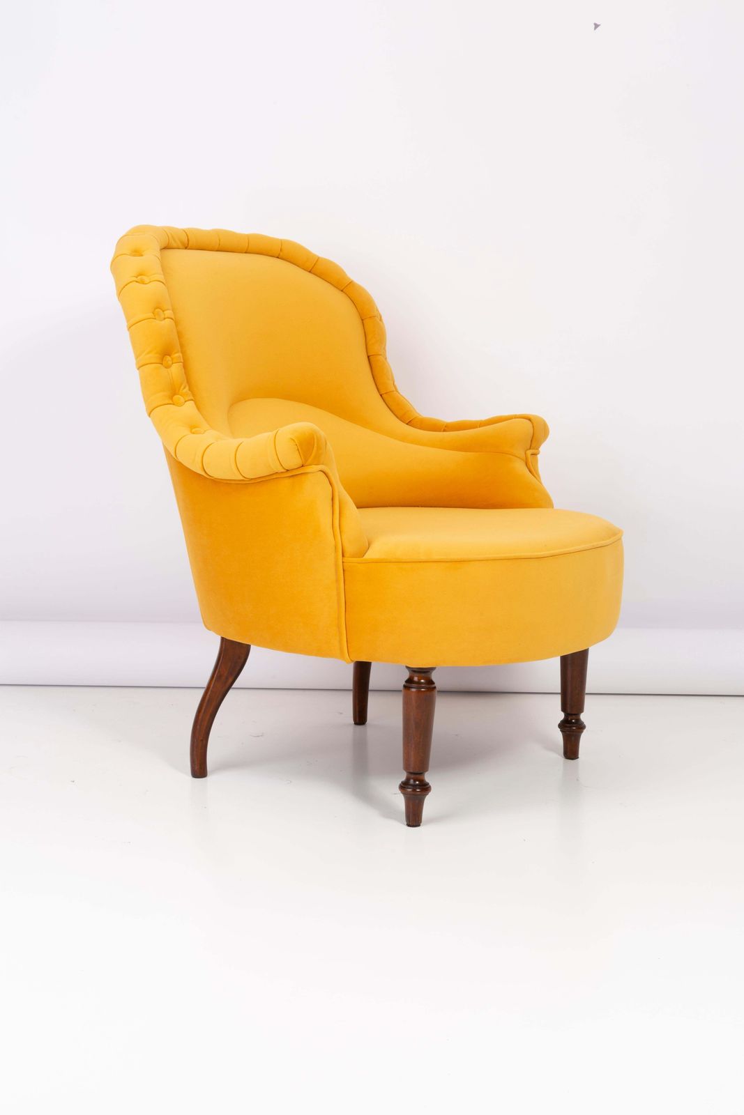 Salon Set Louis XVI Style Yellow Mustard, 1930s, Germany photo vinterior