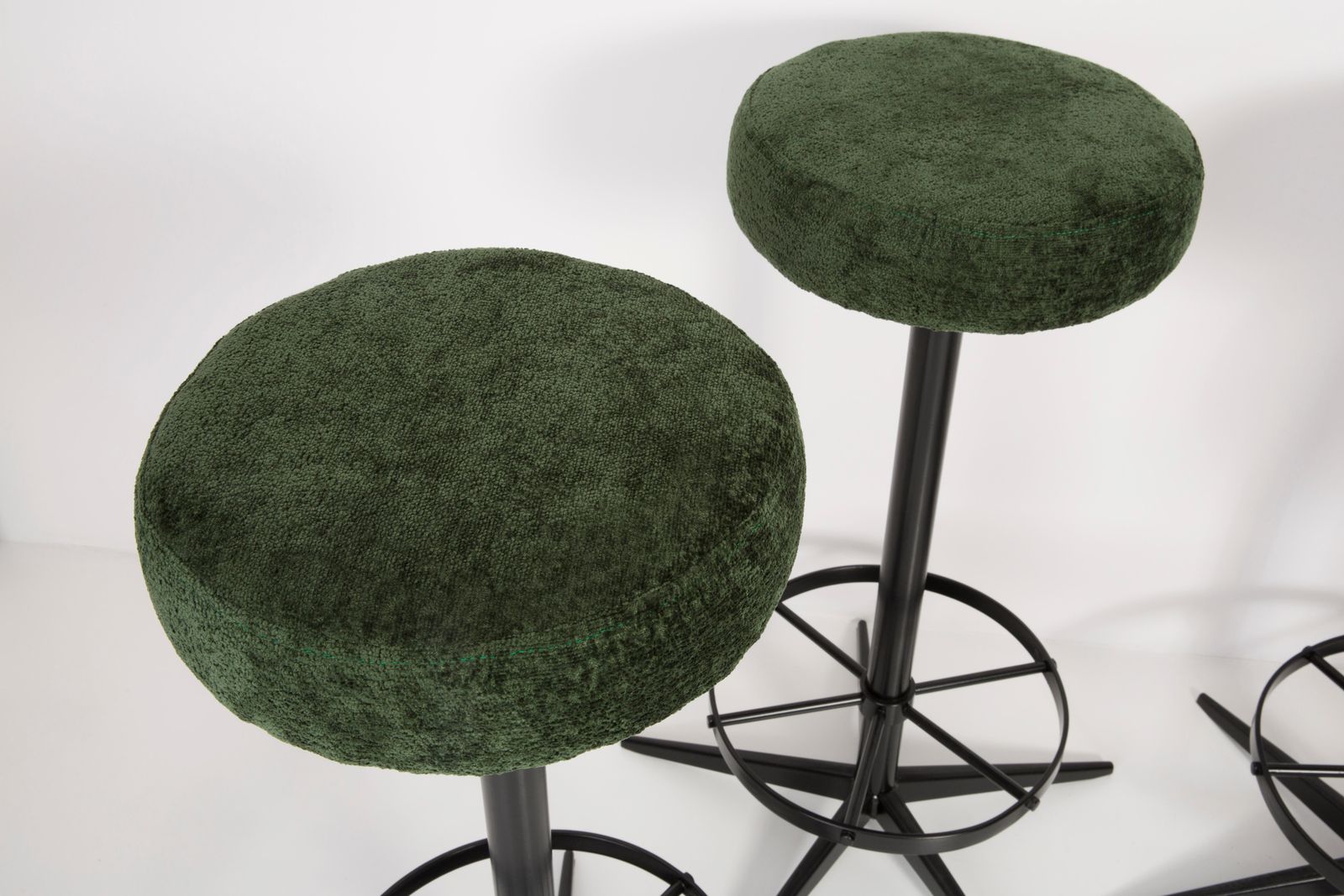 Vintage Dark Green Bar Stool, Germany, 1960s photo furniture