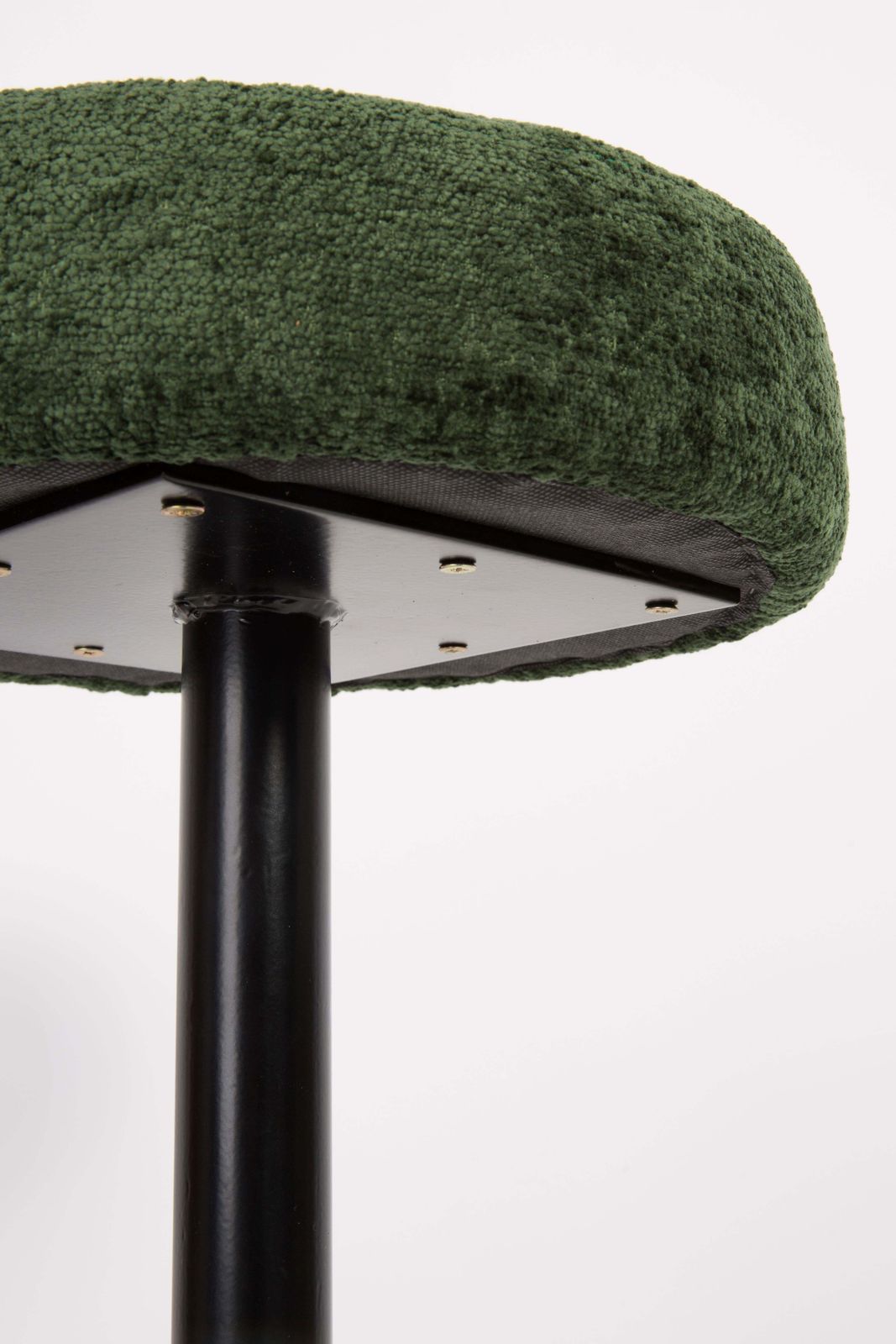 Vintage Dark Green Bar Stool, Germany, 1960s photo vinterior
