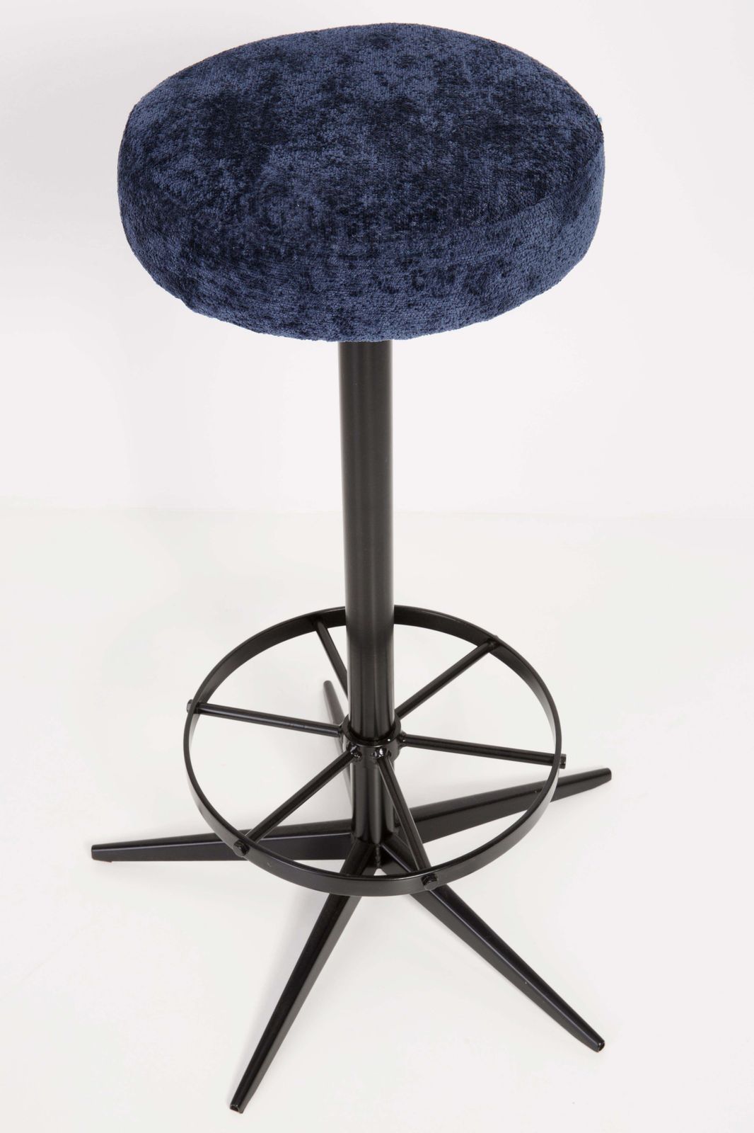 Mid Century Modern Navy Blue Bar Stool, 1960s photo buy