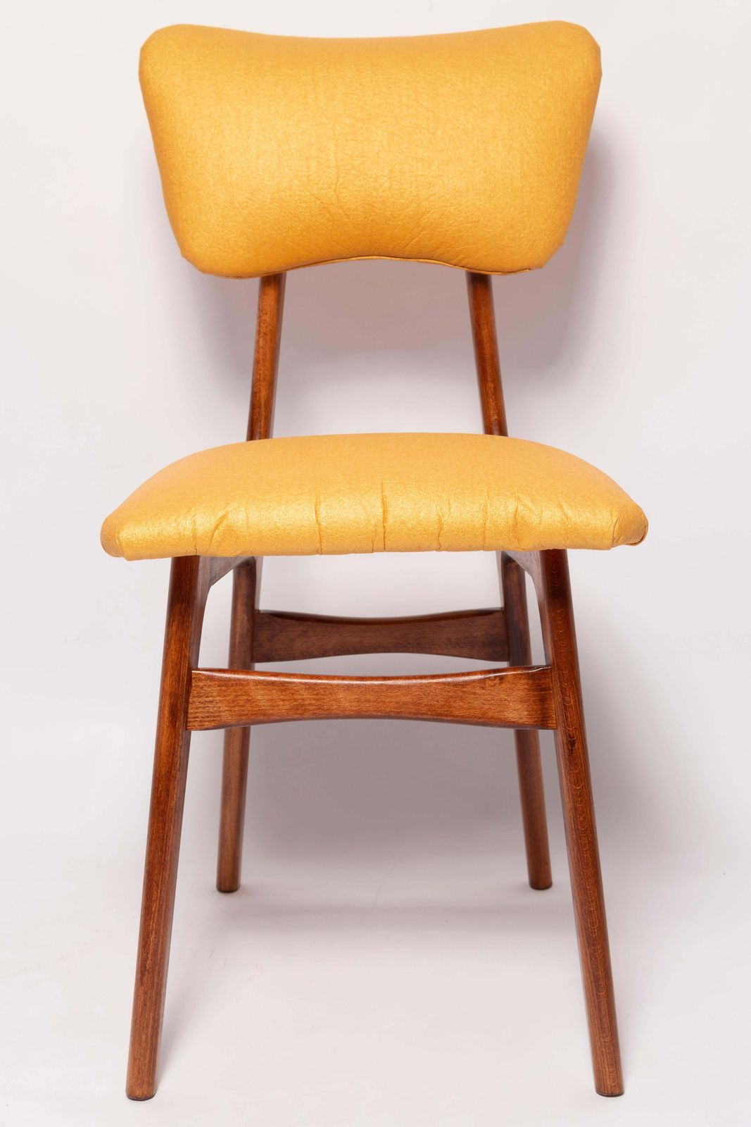 Set Of Four Mid Century Butterfly Dining Chairs, Pineapple Leather, Europe 1960s photo Furniture