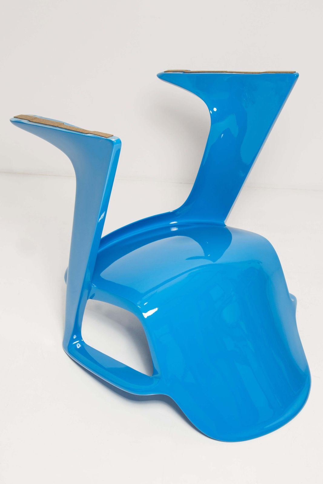 photo vintage Set Of Two Blue Kangaroo Chairs Designed By Ernst Moeckl, Germany, 1968