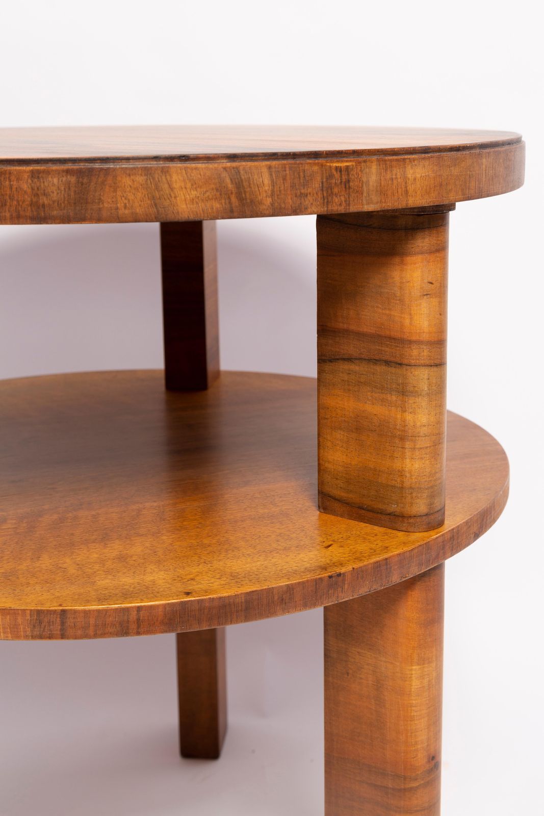 photo for sale Mid Century Modern Coffee Table, Vintage, Art Deco, Walnut Wood, Poland, 1960s