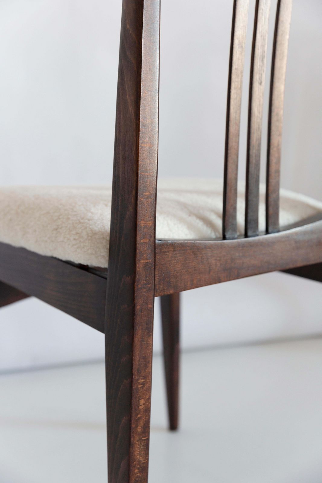 Twelve Mid Century Light Boucle Chair, Designed By M. Zielinski, Europe, 1960s photo furniture