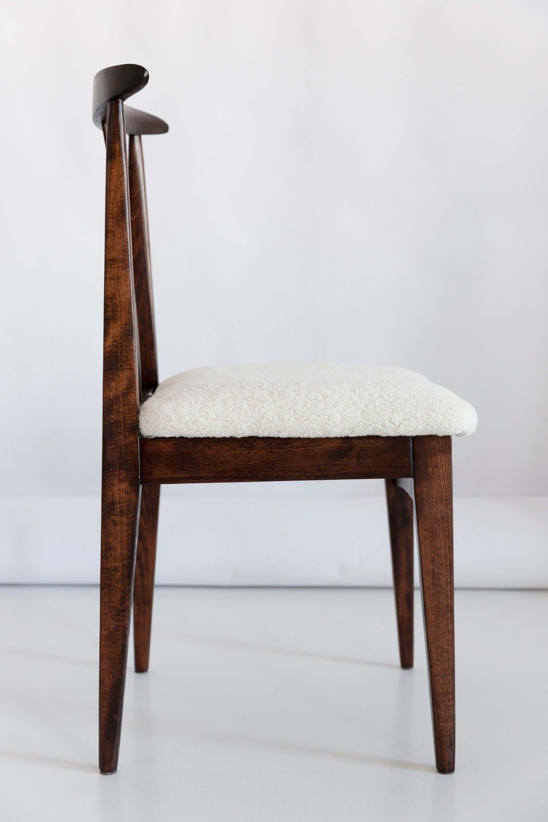photo for sale Twelve Mid Century Light Boucle Chair, Designed By M. Zielinski, Europe, 1960s