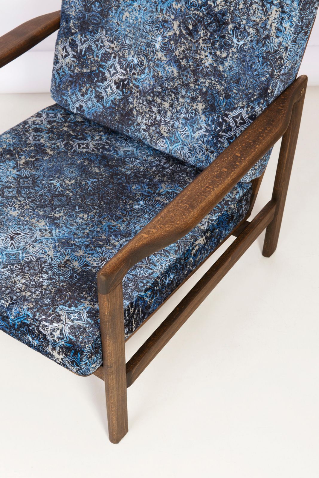 20th Century Blue Vintage Armchair, Zenon Baczyk, 1960s photo 1020.0