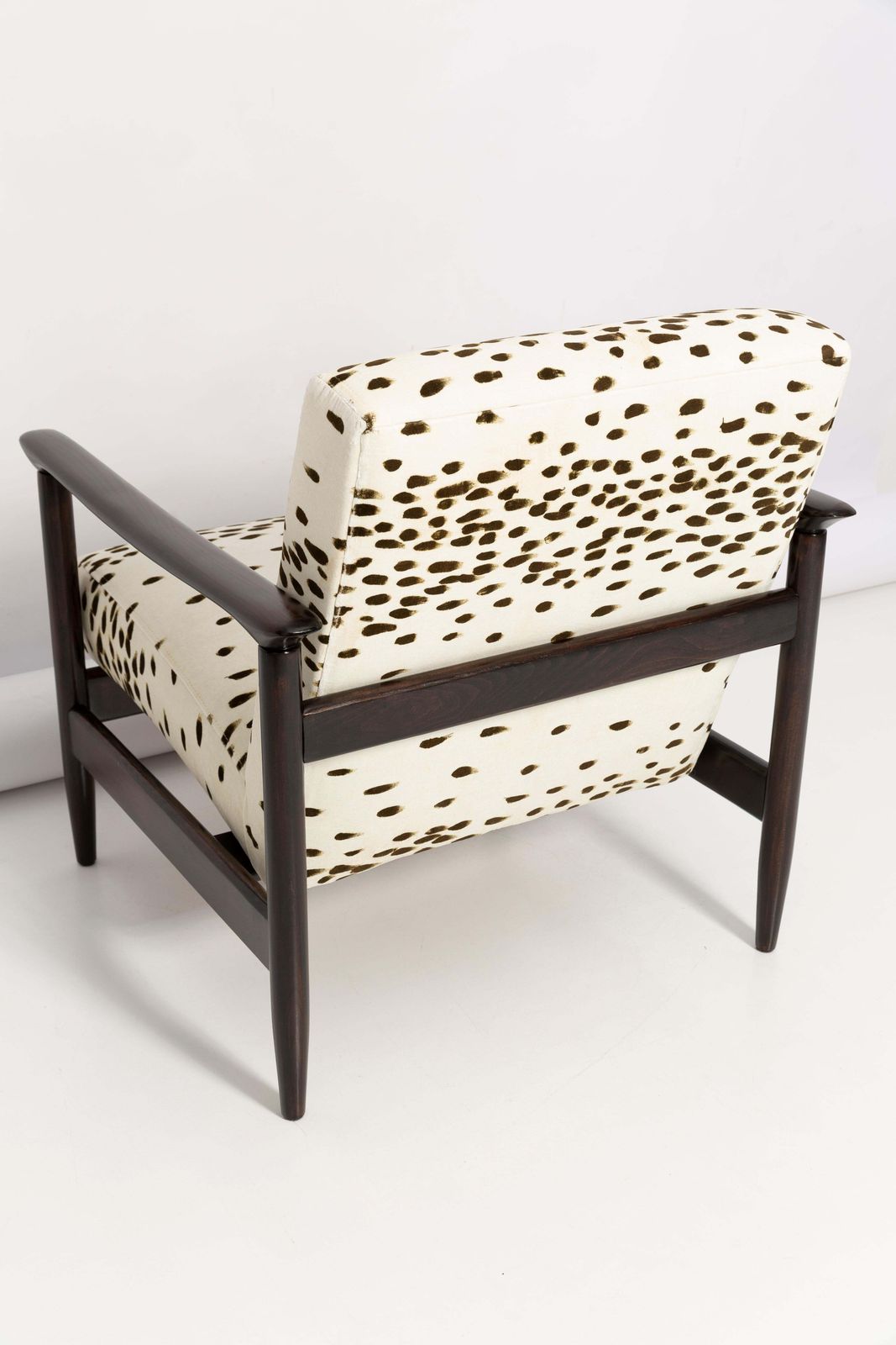 1702.0 Mid Century Pattern Velvet Dalmatian Armchair, By Edmund Homa, Europe, 1960s photo