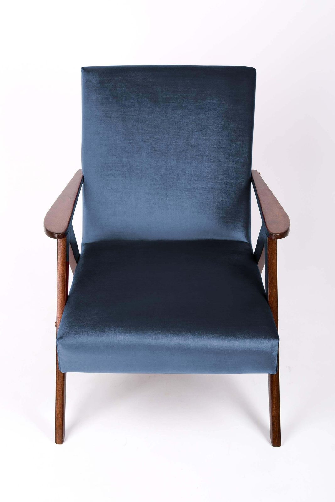 Pair Of Mid Century Modern Navy Blue Armchairs, 1960s photo 2704.0