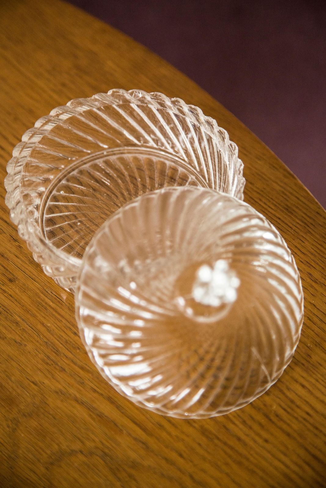 Midcentury Vintage Transparent Crystal Glass Sugar Bowl, Italy, 1960s photo Home Decor