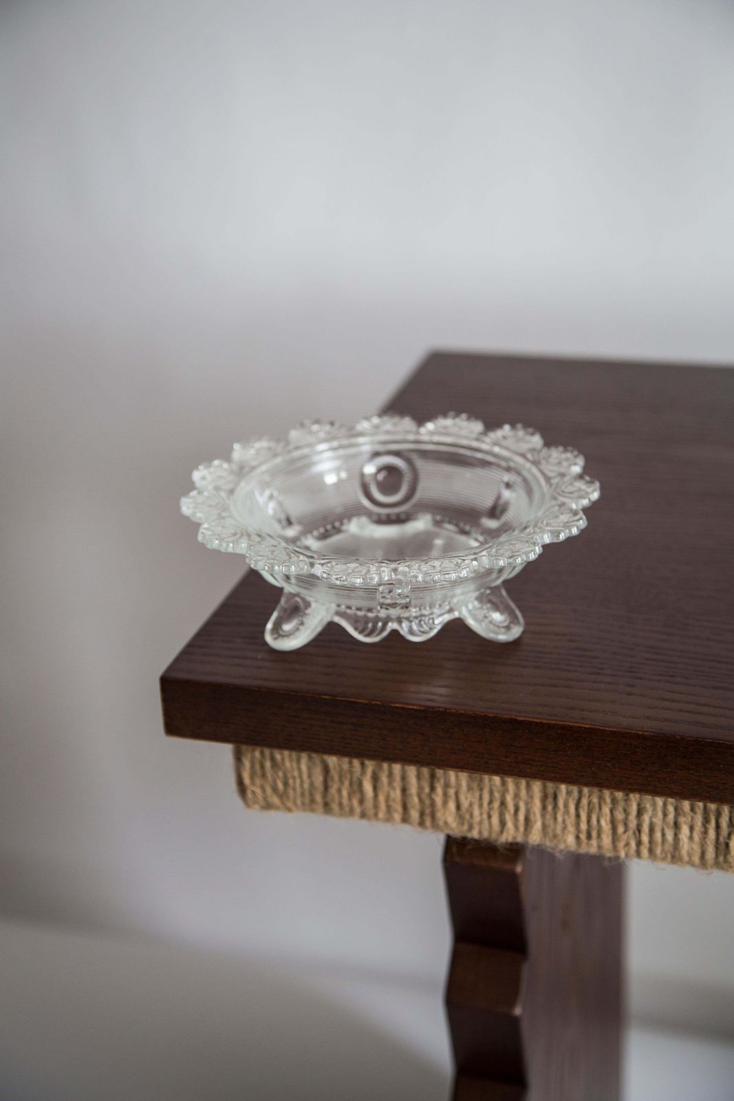 Mid Century Vintage Transparent Glass Sugar, Candy Or Fruit Bowl, Italy, 1960s photo for sale