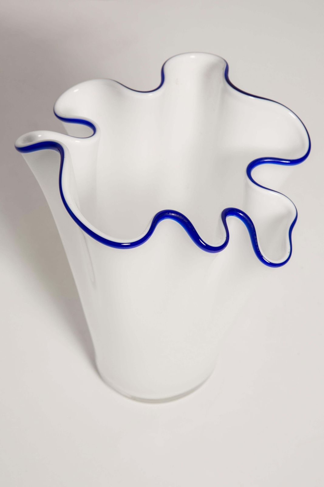 Mid Century Vintage Blue And White Vase, Italy, 1960s photo buy