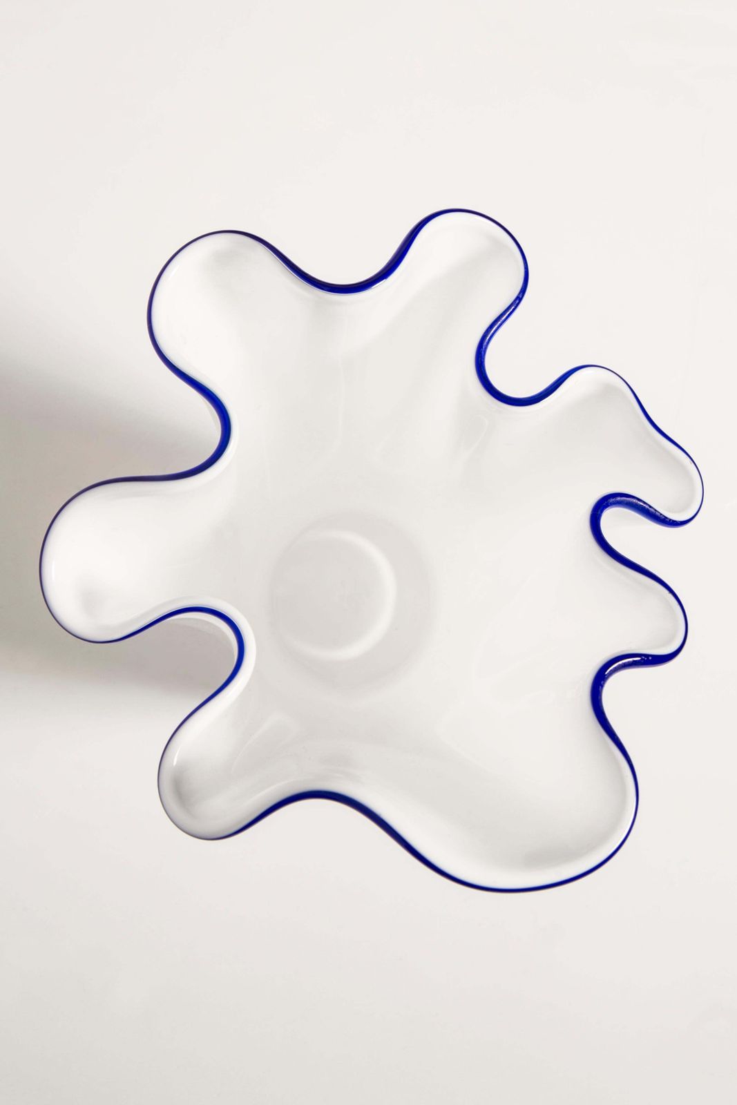 Mid Century Vintage Blue And White Vase, Italy, 1960s photo vintage
