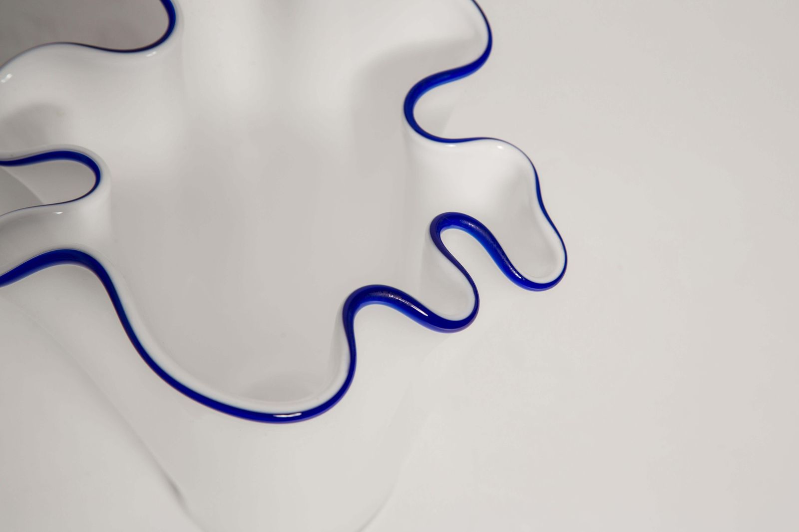 photo furniture Mid Century Vintage Blue And White Vase, Italy, 1960s