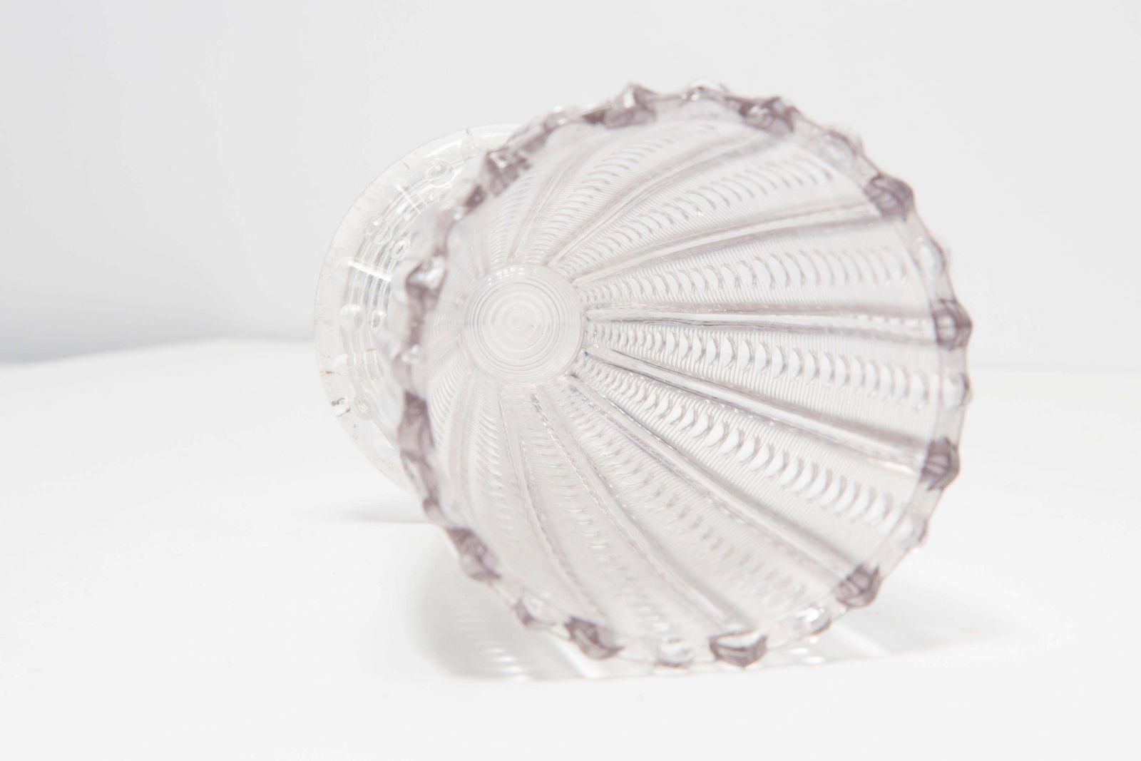 Mid Century Vintage Transparent Art Glass Vase, Italy, 1960s photo vintage