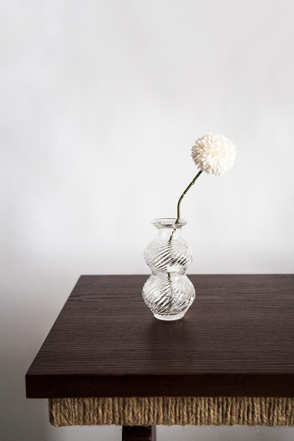 Mid Century Vintage Transparent Art Glass Small Vase, Italy, 1960s photo 60.0