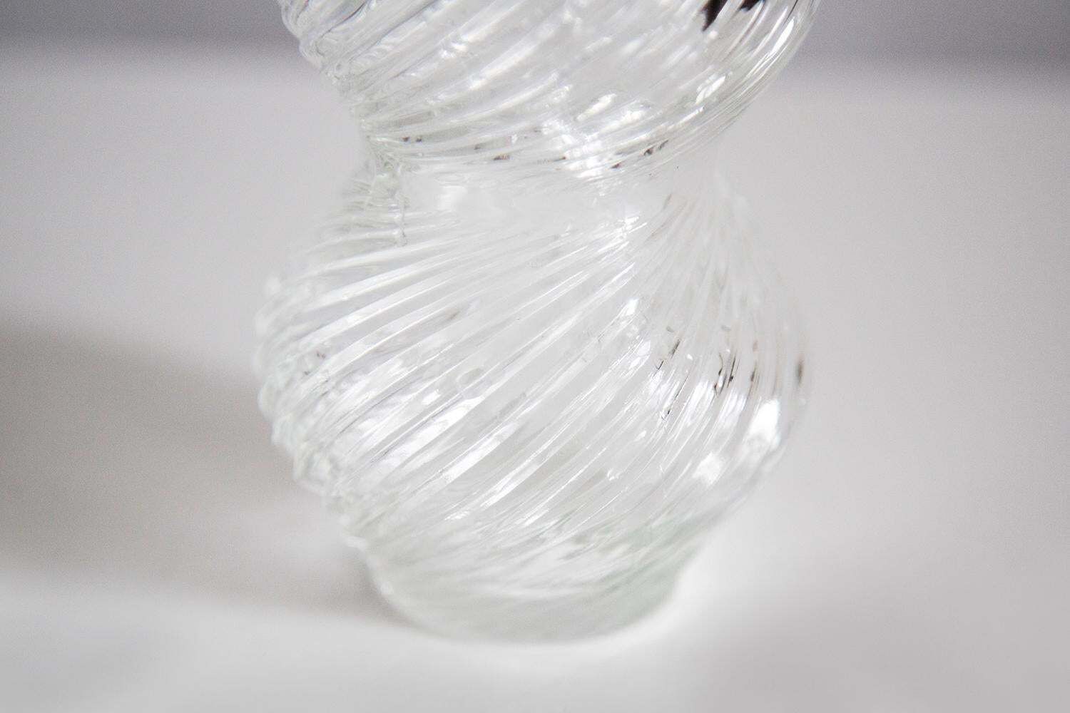 photo furniture Mid Century Vintage Transparent Art Glass Small Vase, Italy, 1960s