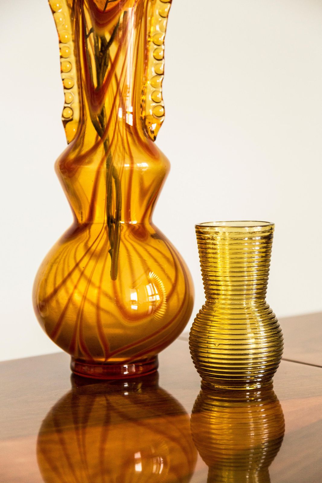Midcentury Vintage Yellow Small Vase, Europe, 1960s photo for sale