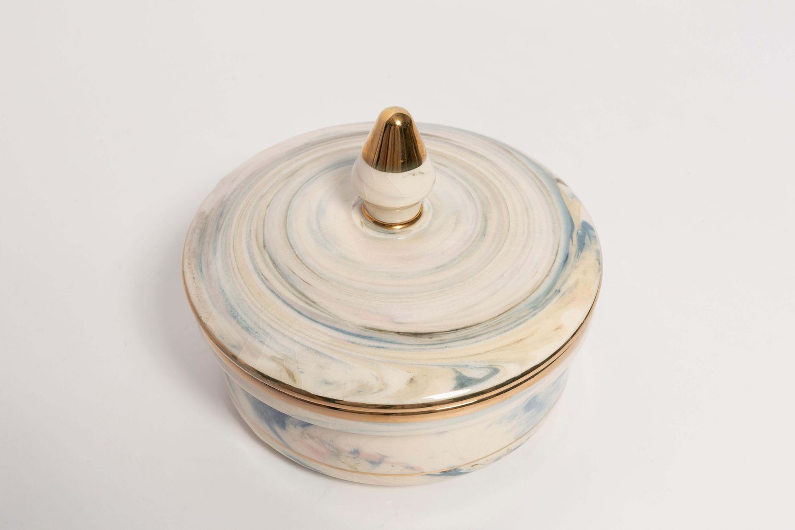 Small Ceramic Vase For Candy Or Jewelry Box, 20th Century, Europe, 1960s photo for sale