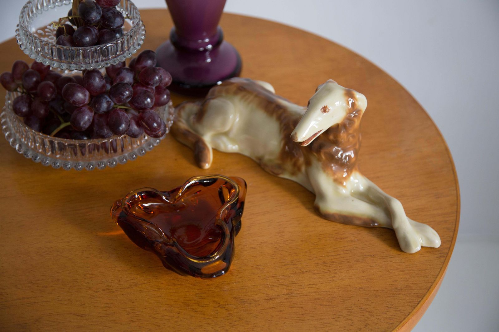 Mid Century Crystal Orange Artistic Glass Ashtray Bowl, Italy, 1970s photo furniture