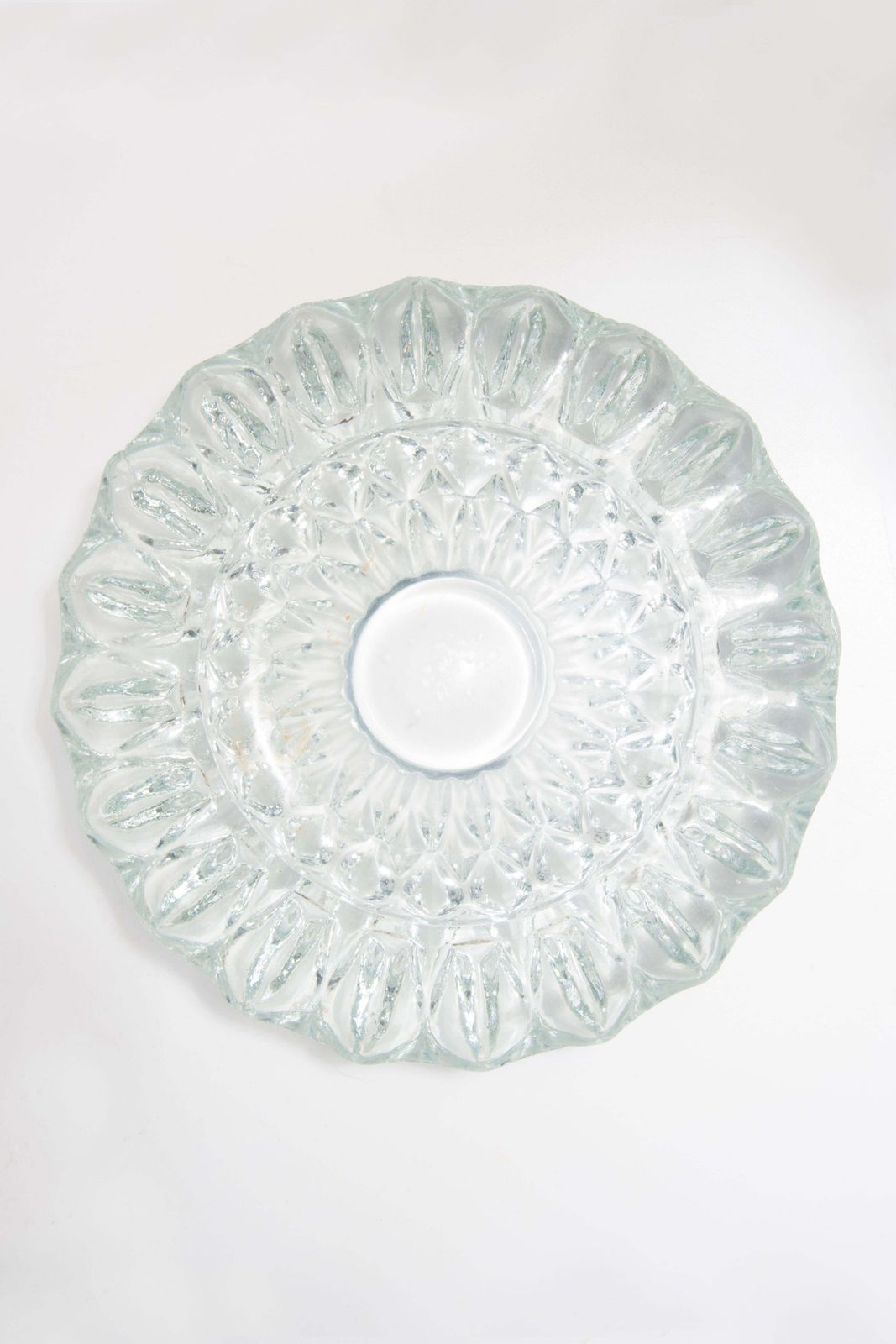 Mid Century Crystal Glass Ashtray Bowl, Italy, 1970s photo Home Decor