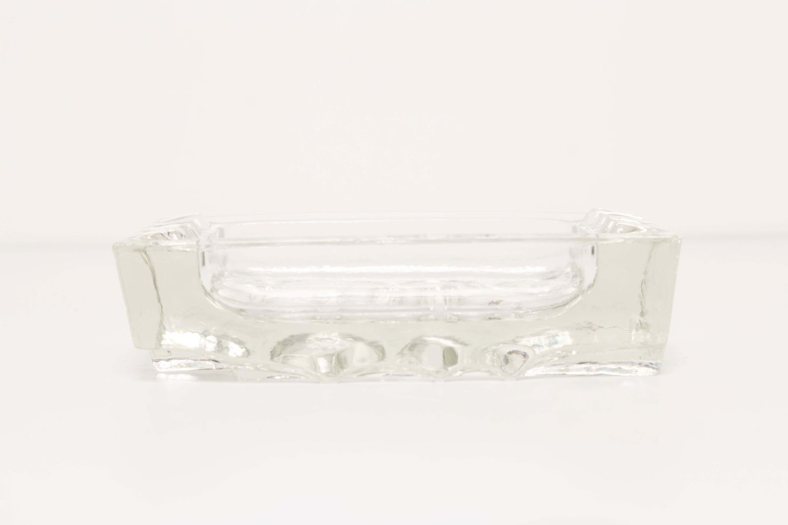 Mid Century Transparent Glass Bowl Ashtray Element, Italy, 1970s photo furniture