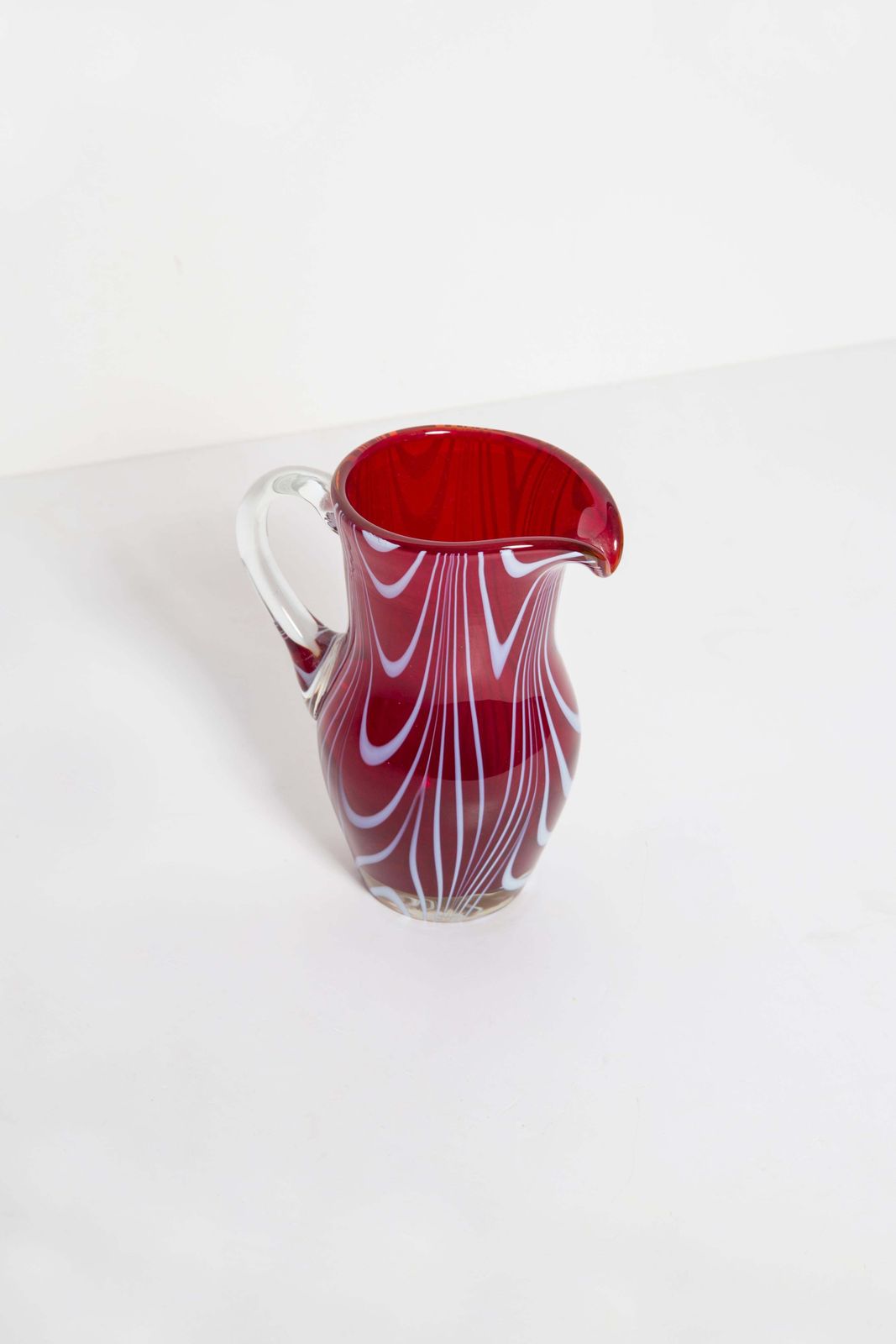 Set Of Two Mid Century Vintage Dark Red Small Vases, Europe, 1960s photo vintage