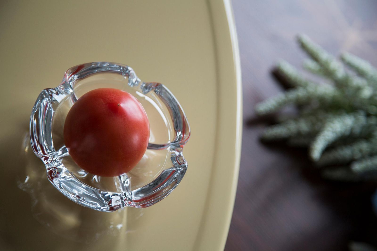 Midcentury Transparent Glass Bowl Ashtray Element, France, 1970s photo vinterior