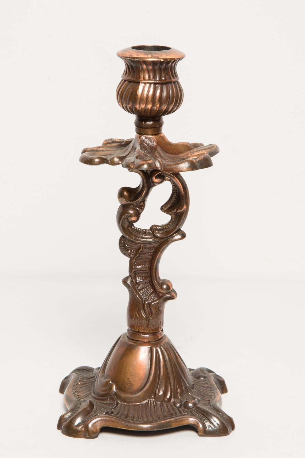 20th Century Metal Gold Decorative Candlesticks, Italy, 1960s photo vinterior