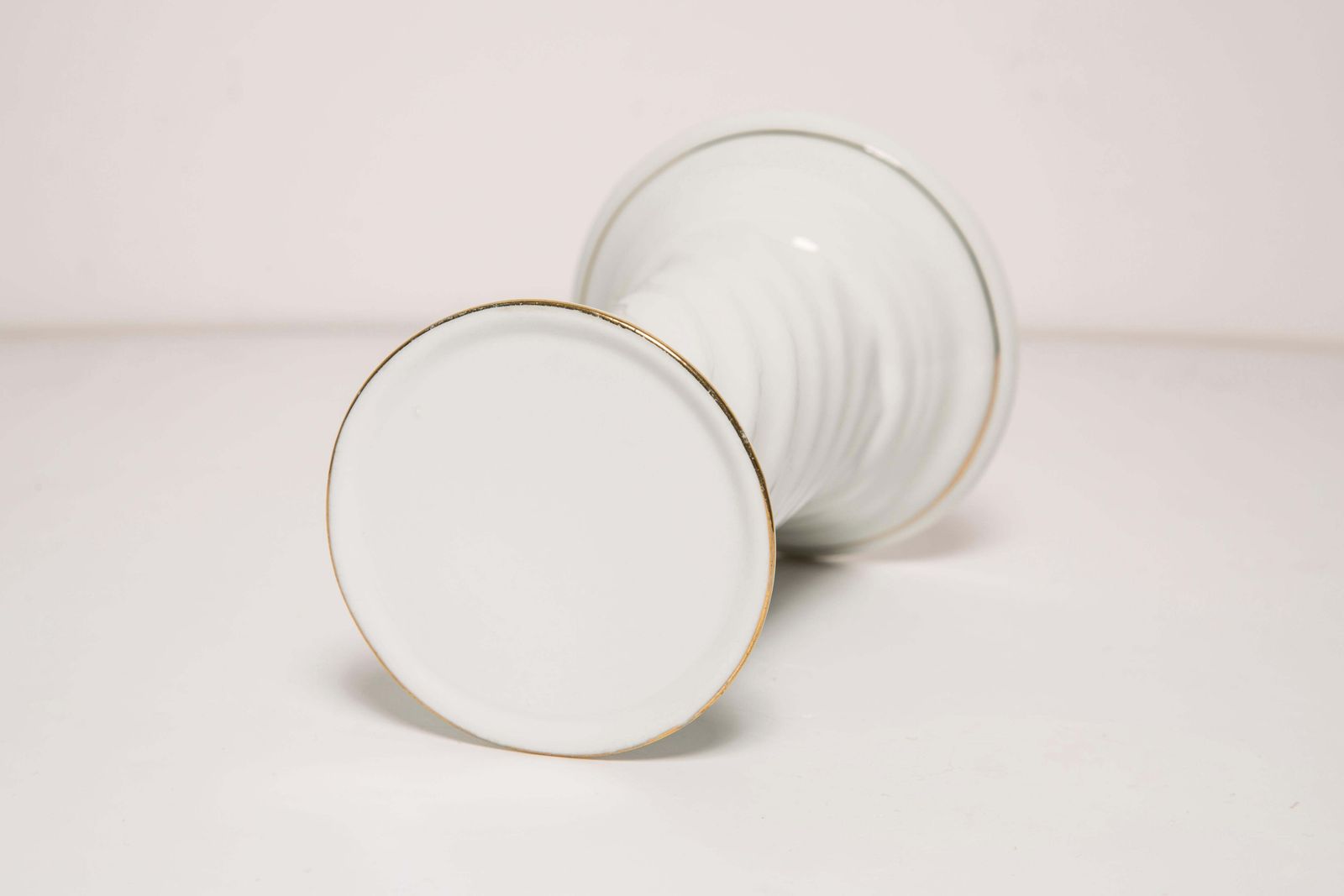 20th Century Ceramic White Candlestick, France, 1960s photo vintage