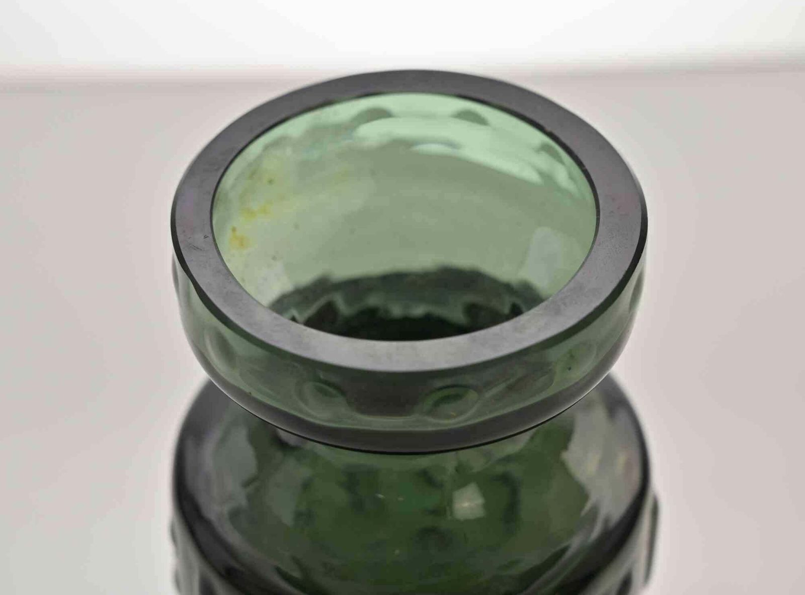 Vintage Green Glass Vase, Italy, 1970s photo 153.0