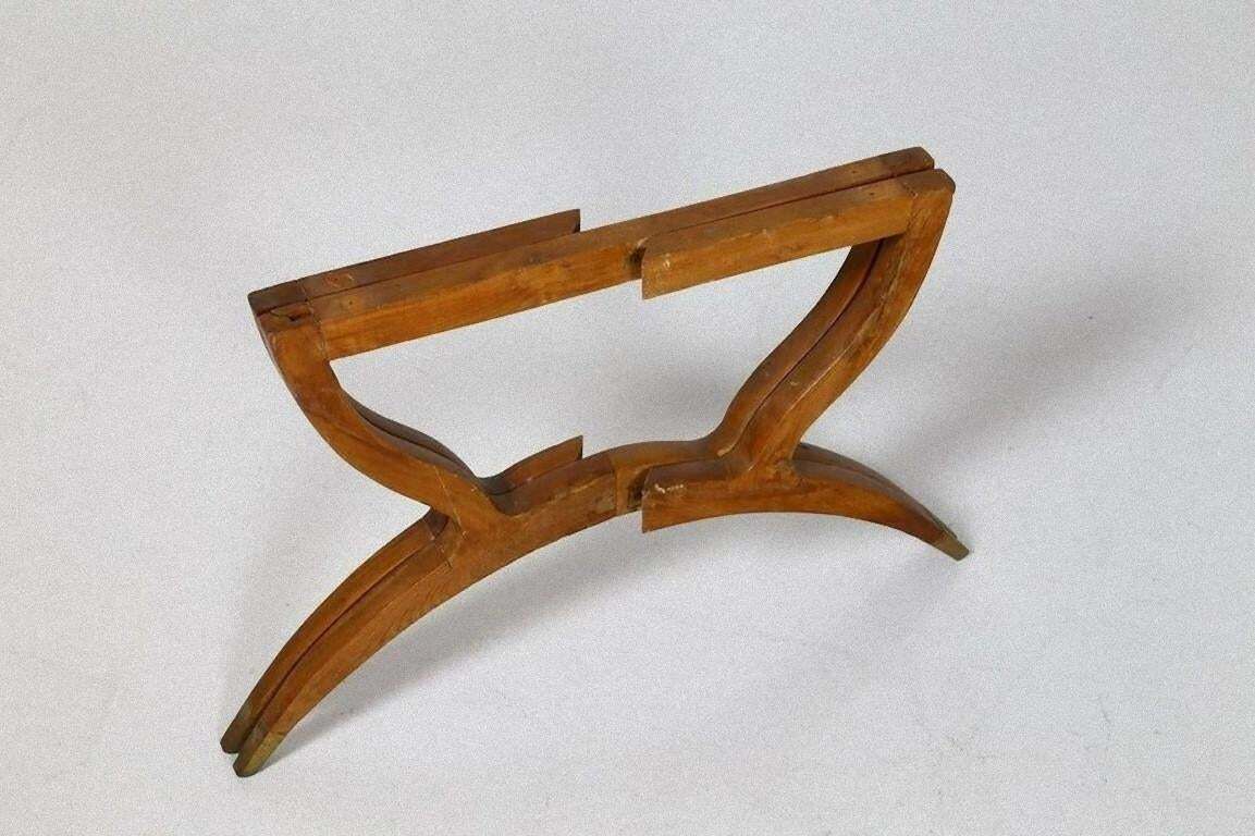 Vintage Coffee Table Wood, Brass And Crystal, Italy, 1950s photo 765.0