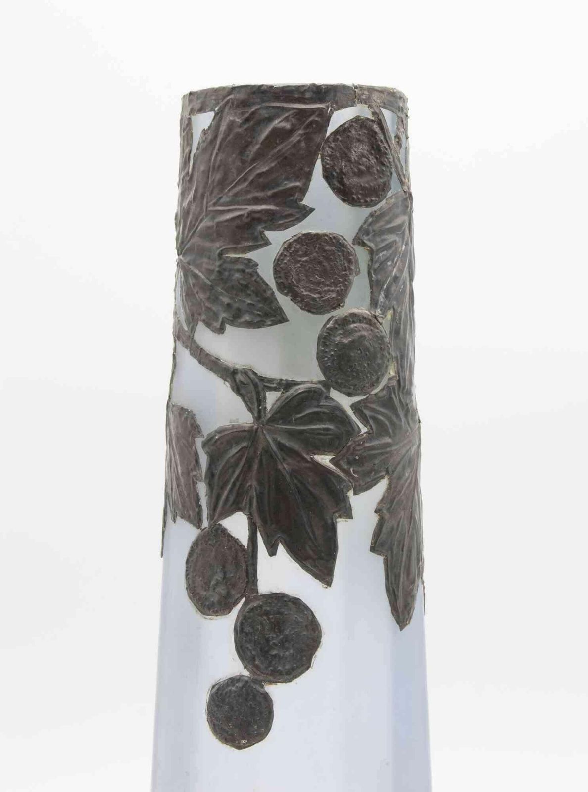 Art Nouveau Pewter Vase, Italy, Early 20th Century photo for sale