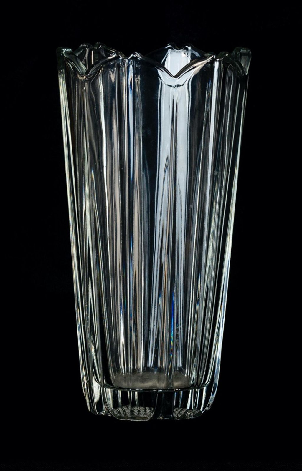 Flower Glass Vase, Italian Manufacture, 1970s photo Home Decor