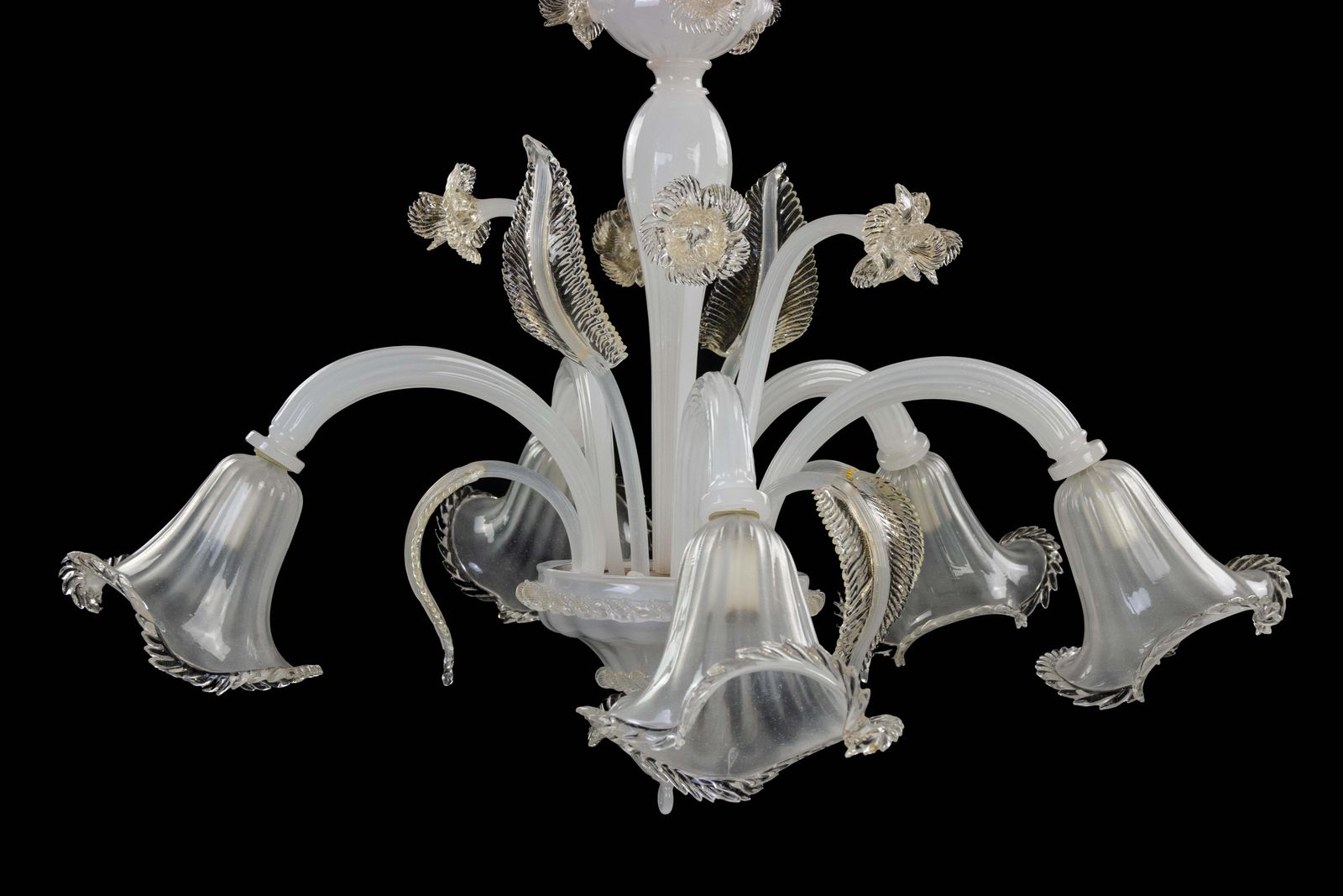 Murano Glass Chandelier, Italy Mid 20th Century photo vinterior