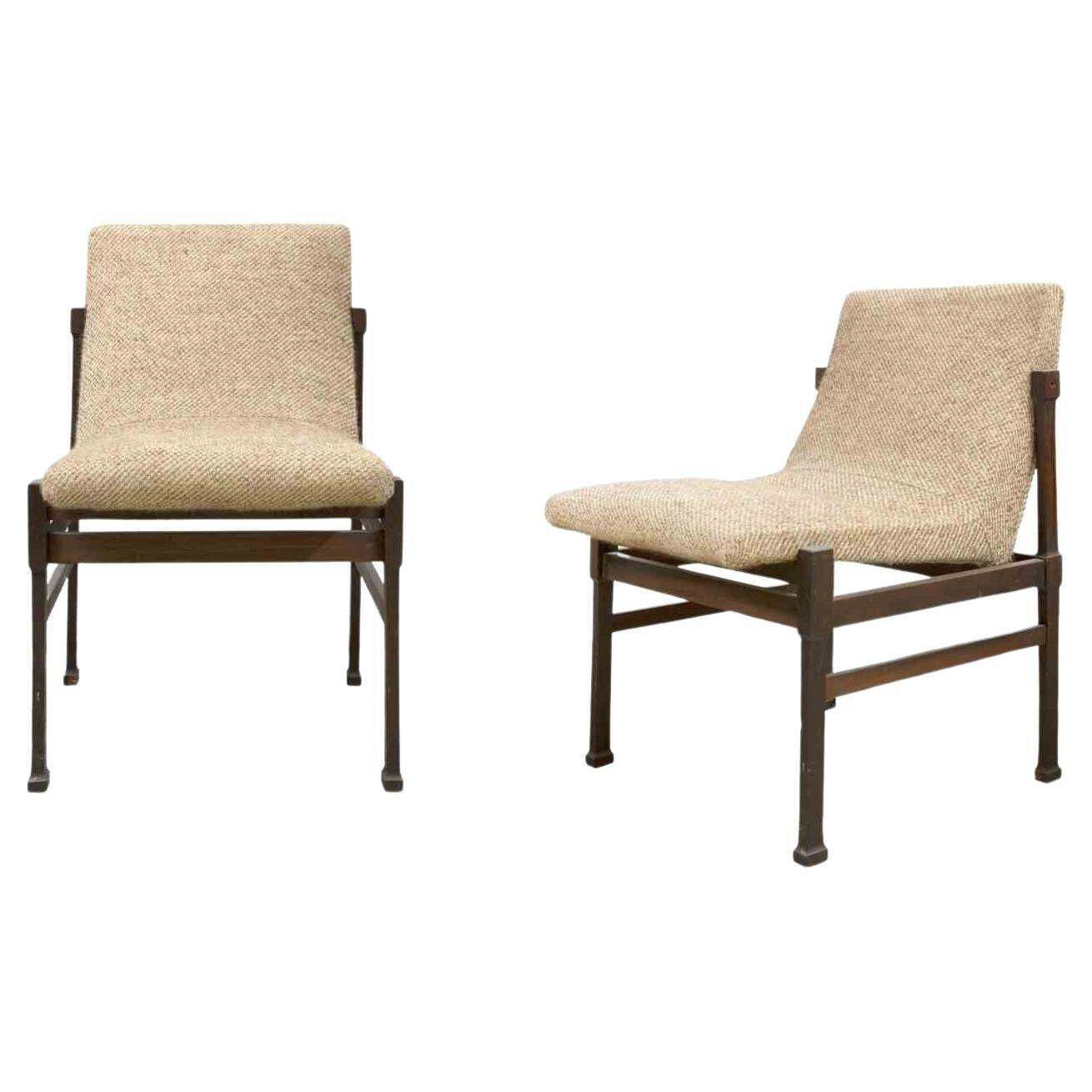 Pair Of Vintage Scandinavian Chairs, Mid 20th Century