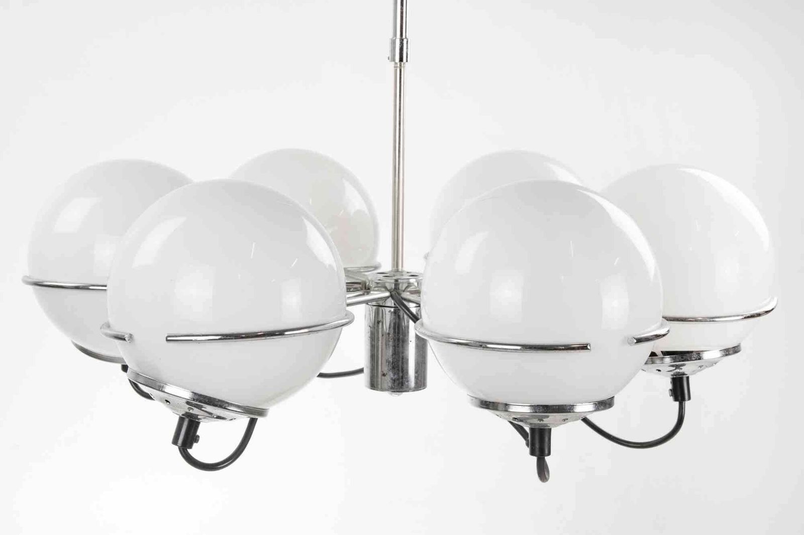 Vintage Six Lights Chandelier By Targetti Sankey, 1970s photo 1191.0