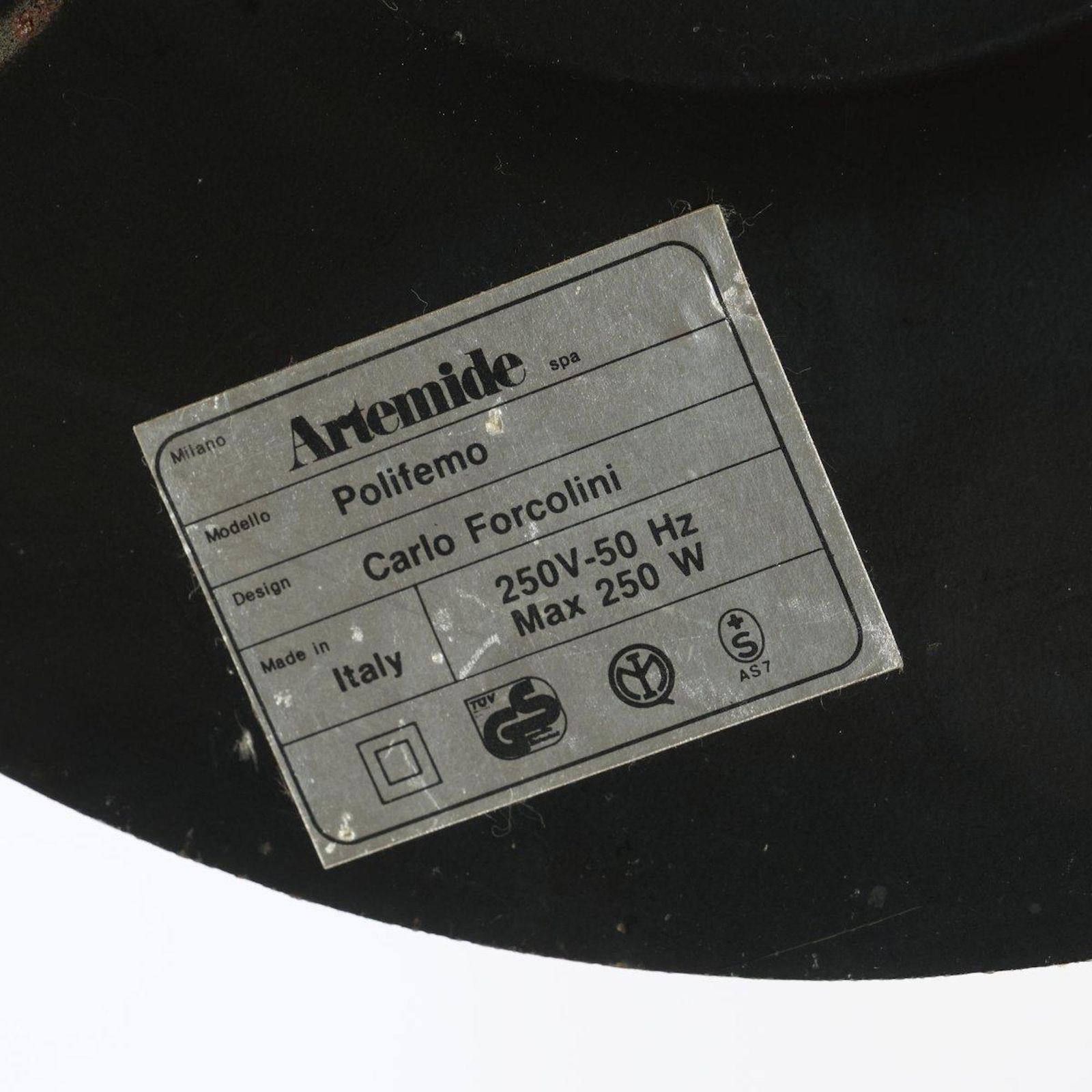 Polifemo Floor Lamp By Carlo Forcolini For Artemide, Italy 1983 photo furniture