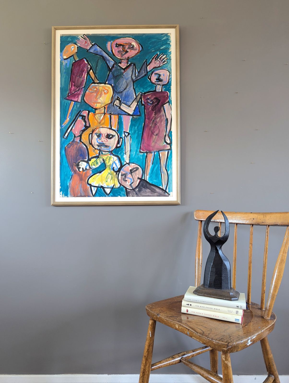 Children At Play, Oil Painting photo furniture