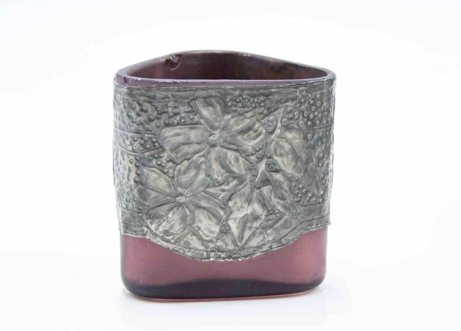 Set Of 5 Art Nouveau Pewter Vases, Italy, Early 20th Century photo vinterior