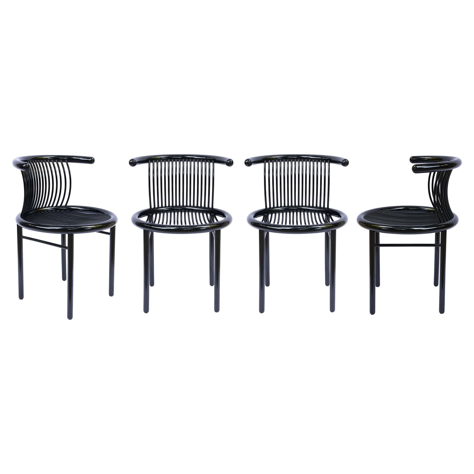 Set Of 4 Vintage Chairs Circo Jutta & Herbert Ohl For Lübke, Germany 1980s