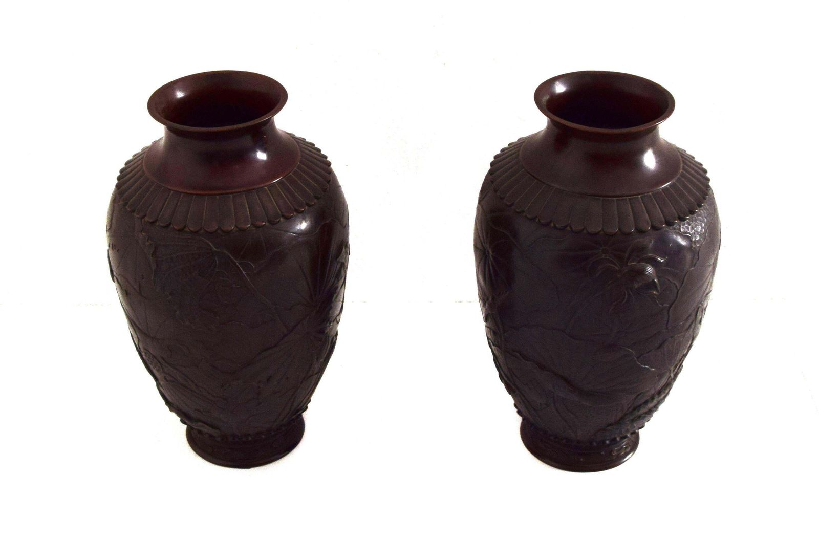 Pair Of Japanese Vases, 19th Century photo for sale