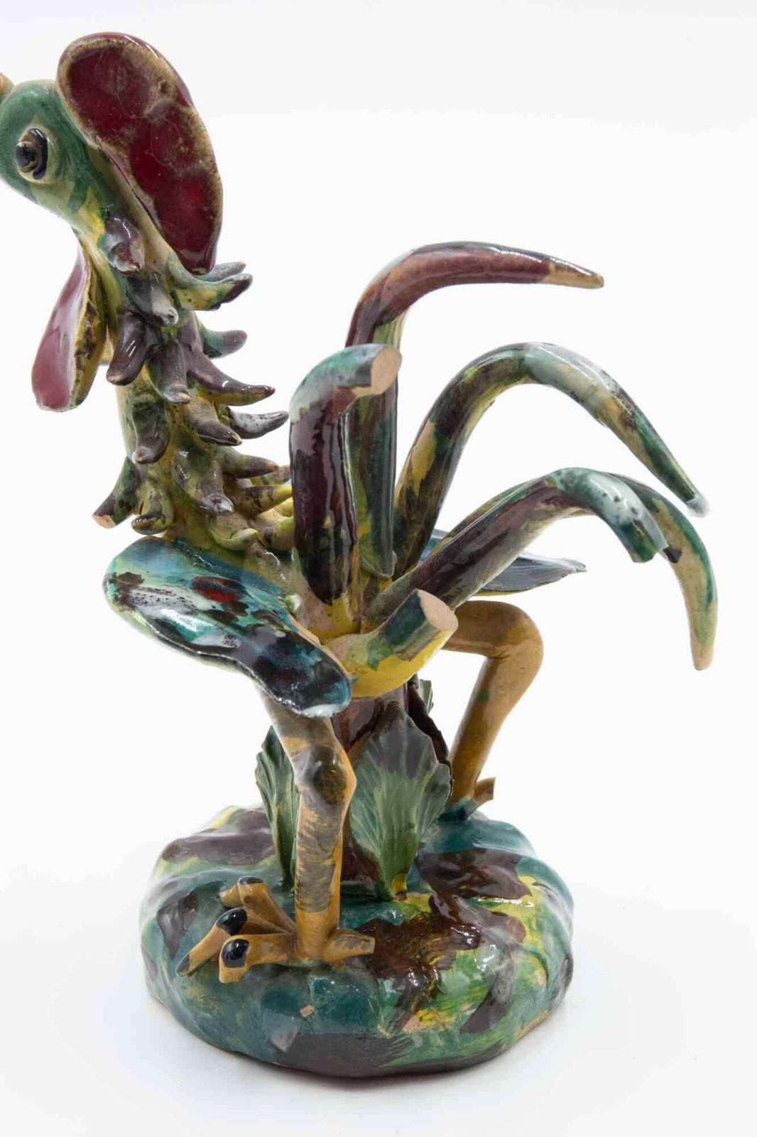 Ceramic Sculpture Of Rooster By Ceramiche Di Vietri, Italy, 1970s photo Art