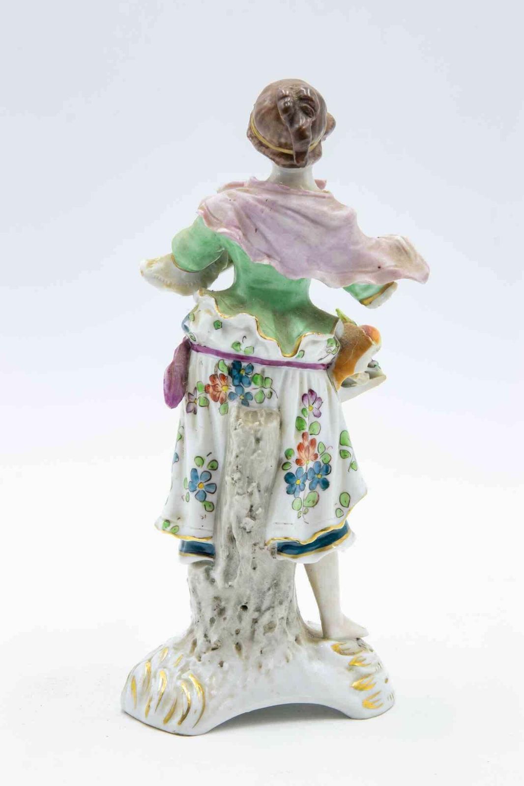 Vintage Capodimonte Ceramic Sculpture Of Young Woman, Italy, Mid 20th Century photo 323.0