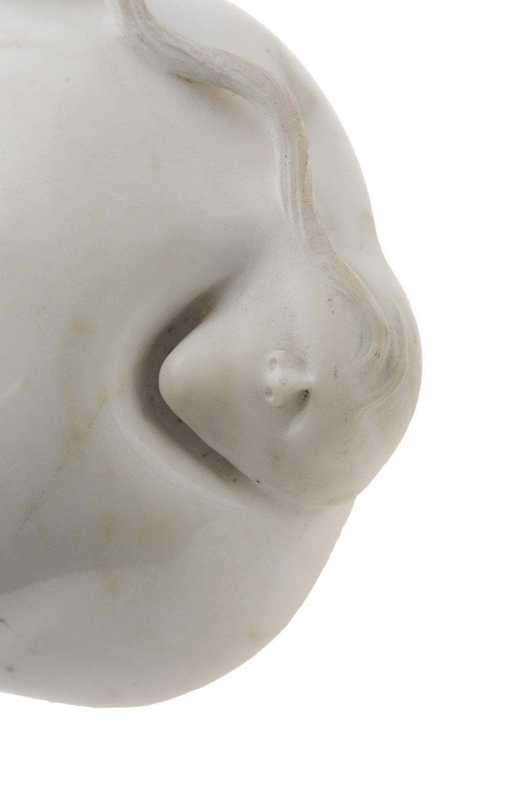 Female Portrait, Original Marble Sculpture, 1993 photo for sale